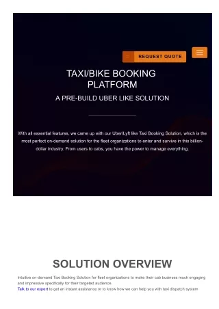 Online Taxi Booking App Solution