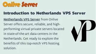 Enhanced Security: Netherlands VPS Server