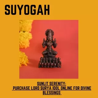 Sunlit Serenity Purchase Lord Surya Idol Online for Divine Blessings