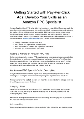 Getting Started with Pay-Per-Click Ads_ Develop Your Skills as an Amazon PPC Specialist - Google Docs