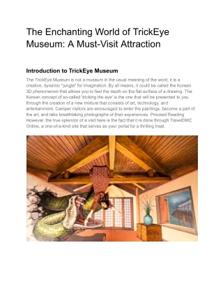 The Enchanting World of TrickEye Museum_ A Must-Visit Attraction (1)