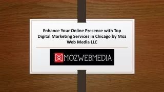 Top Digital Marketing Services In Chicago By Moz Web Media LLC