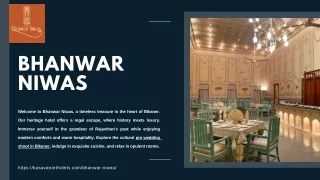 Bhanwar Niwas - The Epitome of Luxury among 5-Star Hotels in Bikaner