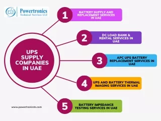 APC UPS Battery Replacement Services in UAE