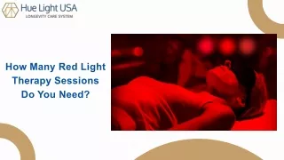 How Many Red Light Therapy Sessions Do You Need?