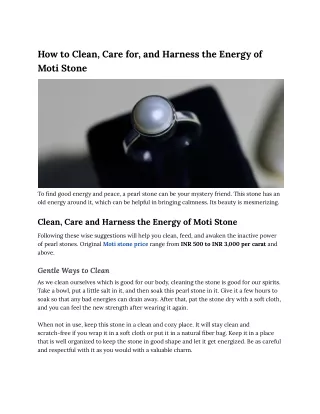 How to Clean, Care for, and Harness the Energy of Moti Stone (2)