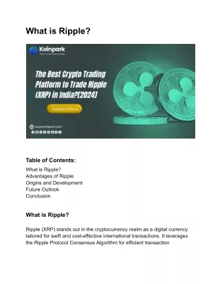 What is Ripple