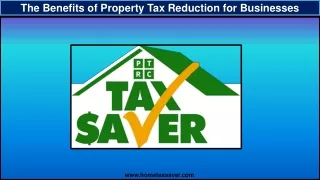 The Benefits of Property Tax Reduction for Businesses