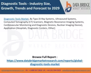 Diagnostic Tools Market – Industry Trends and Forecast to 2029