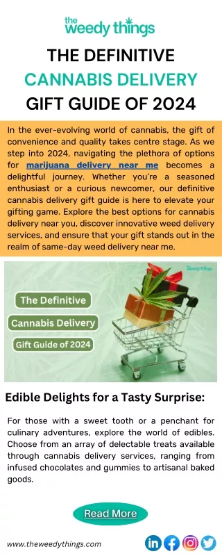 The Definitive Cannabis Delivery Gift Guide of 2024