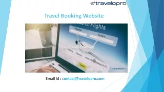 Travel Booking Website