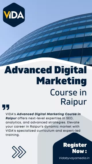 Advanced Digital Marketing Course in Raipur