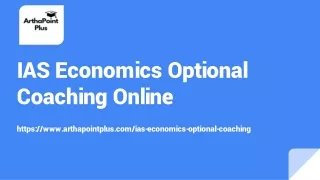 IAS Economics Optional Coaching Online