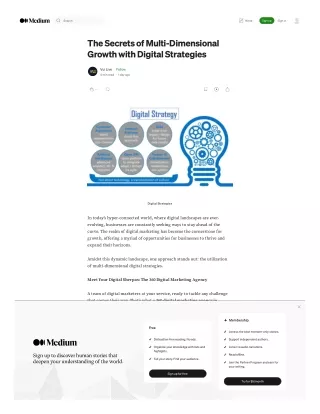 The Secrets of Multi-Dimensional Growth with Digital Strategies