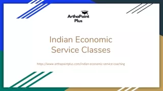 Indian Economic Service Classes