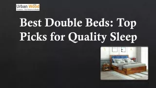 Best Double Beds: Top Picks for Quality Sleep