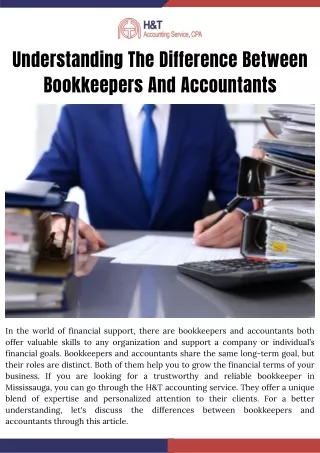 Understanding The Difference Between Bookkeepers And Accountants