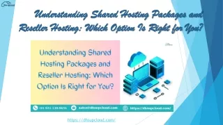 Understanding Shared Hosting Packages and Reseller Hosting