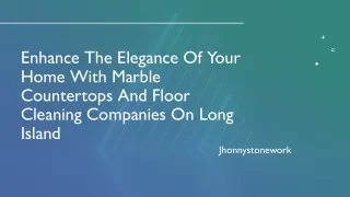 Enhance The Elegance Of Your Home With Marble Countertops And Floor Cleaning Com