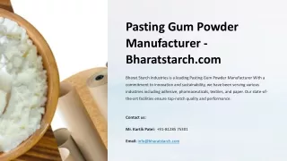 Pasting Gum Powder Manufacturer, Best Pasting Gum Powder Manufacturer