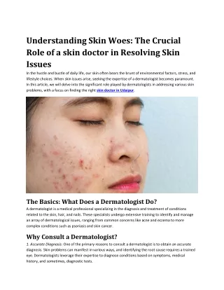 Understanding Skin Woes