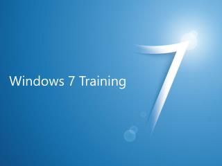 Windows 7 Training
