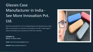 Glasses Case Manufacturer in India, Best Glasses Case Manufacturer in India