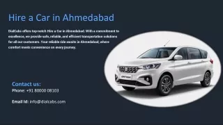 Hire a Car in Ahmedabad, Best Hire a Car in Ahmedabad