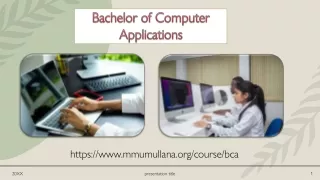 Bachelor of Computer Applications