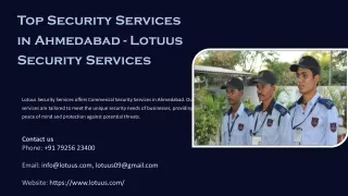 Top Security Services in Ahmedabad, Security Services in Ahmedabad