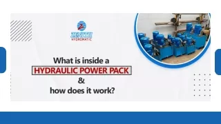 What Is Inside A Hydraulic Power Pack & How Does it Work