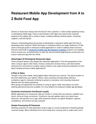 Restaurant Mobile App Development from A to Z Build Food App (2)