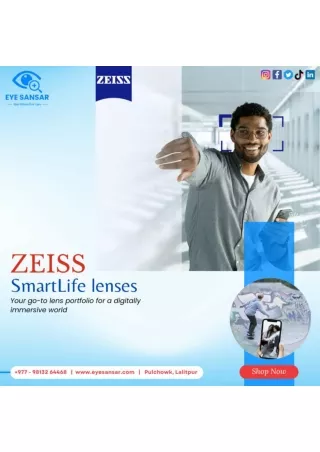 Zeiss progressive smartlife pure Lenses Eye Sansar