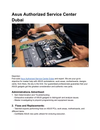 Asus Authorized Service Center Dubai