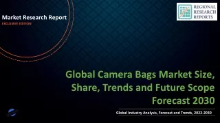 Camera Bags Market Size, Share, Trends and Future Scope Forecast 2030