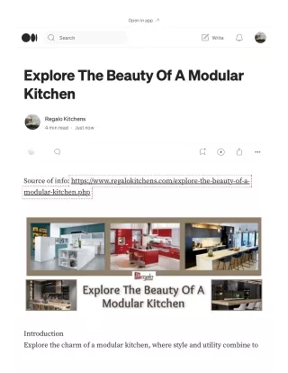 Explore The Beauty Of A Modular Kitchen