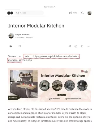 Interior Modular Kitchen