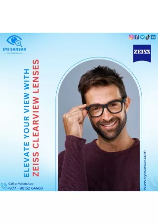 Zeiss Clearview Lenses | Eye Sansar