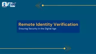 Remote Identity Verification: The Ultimate Guide