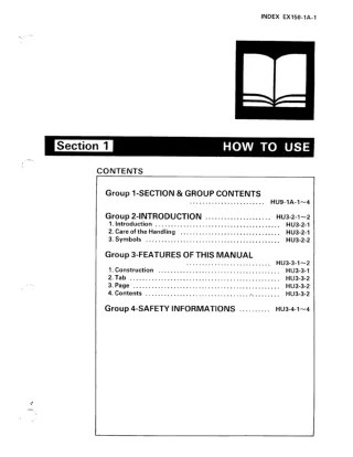 Hitachi EX150 Excavator Service Repair Manual