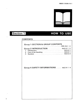 Hitachi EX200 Excavator Service Repair Manual 1