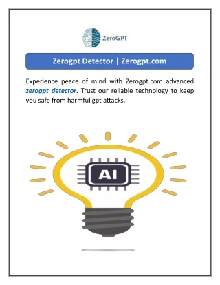 Zerogpt Detector  Zerogpt.com