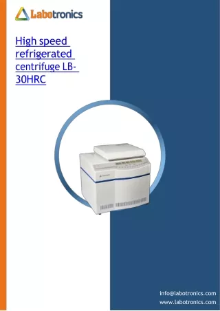 High-speed-refrigerated-centrifuge-LB-30HRC