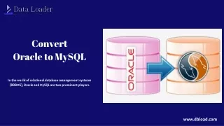 Convert Oracle to MySQL