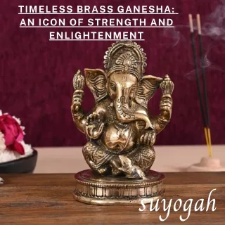 Timeless Brass Ganesha  An Icon of Strength and Enlightenment