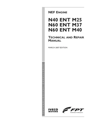 Iveco NEF Engine（N60 ENT M37) Service Repair Manual