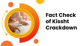 Fact Check of Kissht Crackdown