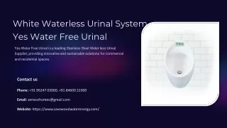 White Waterless Urinal System, White Waterless Urinal System Manufacturer