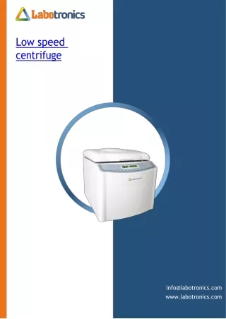 Low-speed-centrifuge