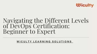 Navigating the Different Levels of DevOps Certification Beginner to Expert